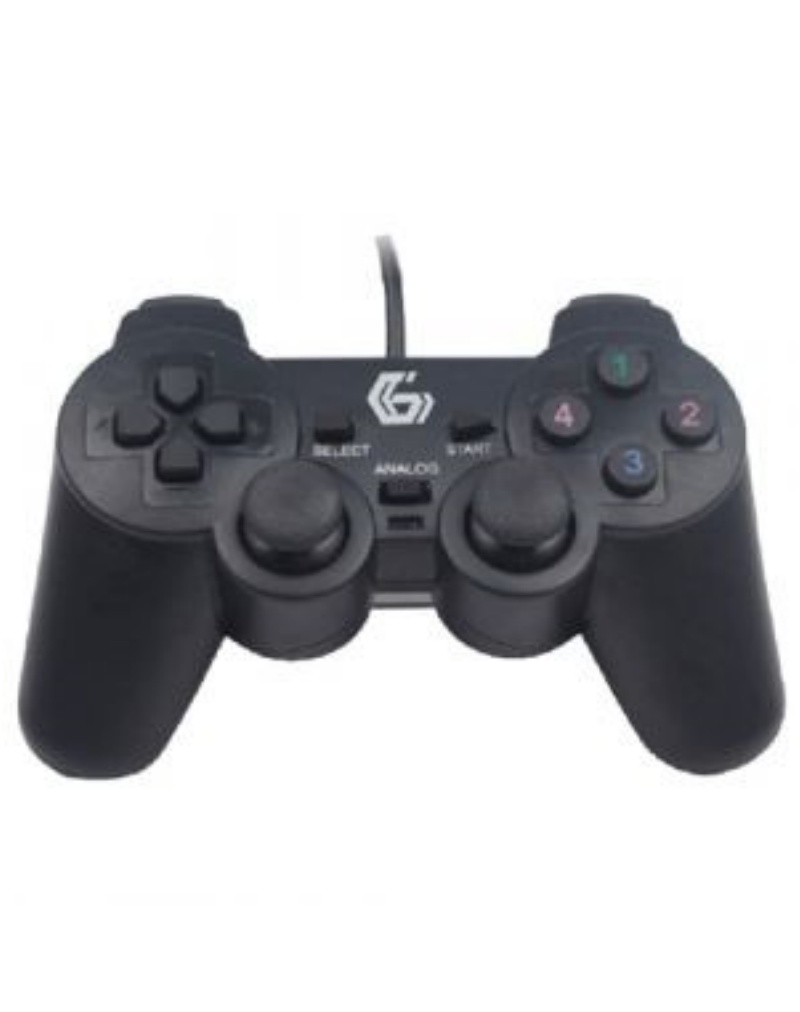 Gamepad Gembird PC Thrillershock v2 Crni