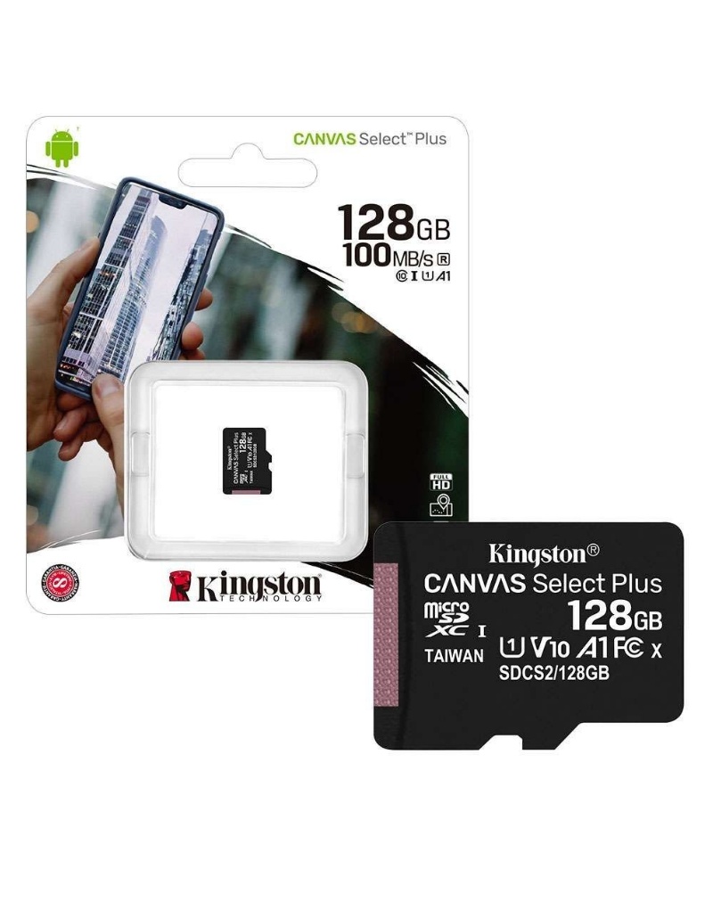 Kingston Memorijska kartica Canvas Select Plus MicroSDXC UHS-I 128GB Klasa 10