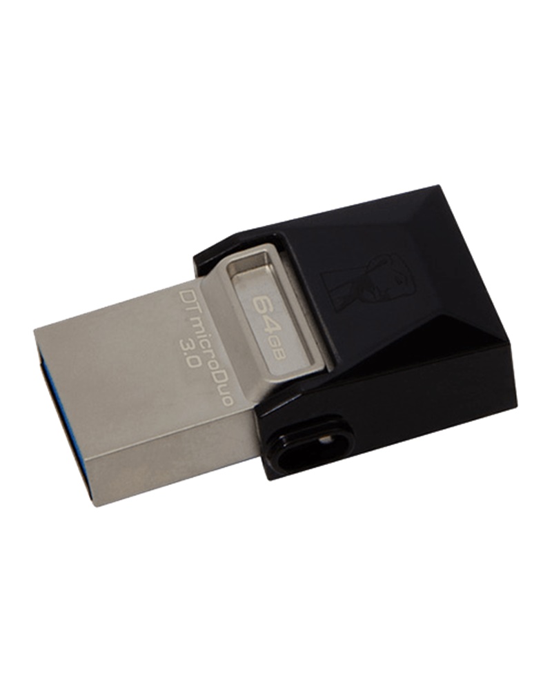 USB Flash Memorija KINGSTON DataTraveler 64GB USB 3.0/microUSB Crna (DTDUO3/64GB)