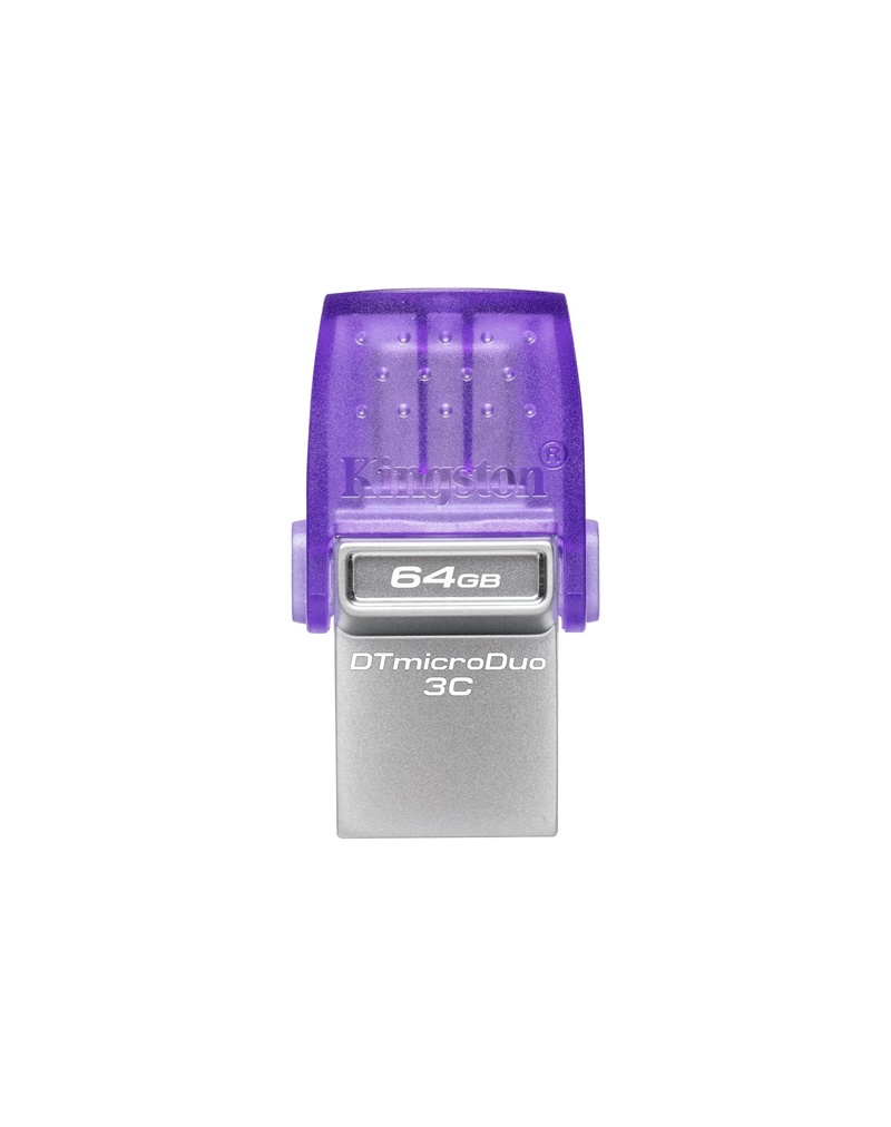 USB Flash Memorija Kingston DataTraveler MicroDuo 3C 64GB USB 3.2 Ljubičasto-Srebrna (DTDUO3CG3/64GB)