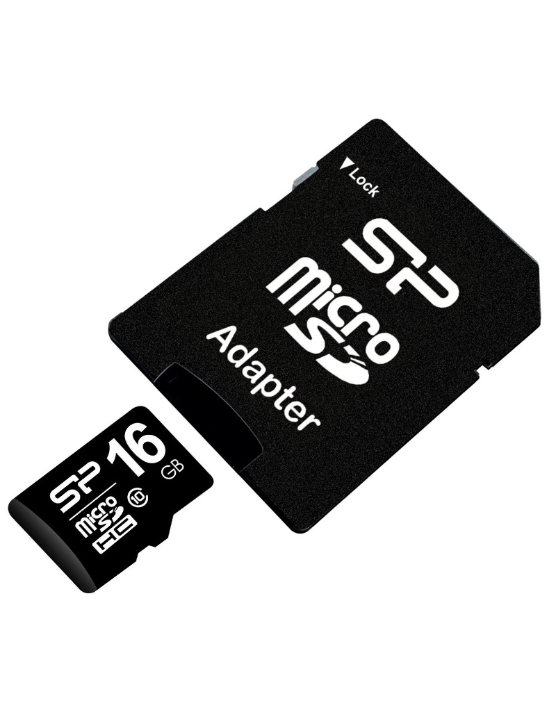 Memorijska Kartica Silicon Power SP016GBSTH010V10SP MicroSDHC UHS-I 16 GB Klasa 10 + SD Adapter