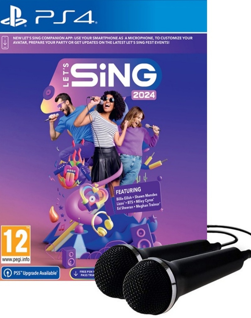 Lets Sing 2024 Double Mic Bundle PS4