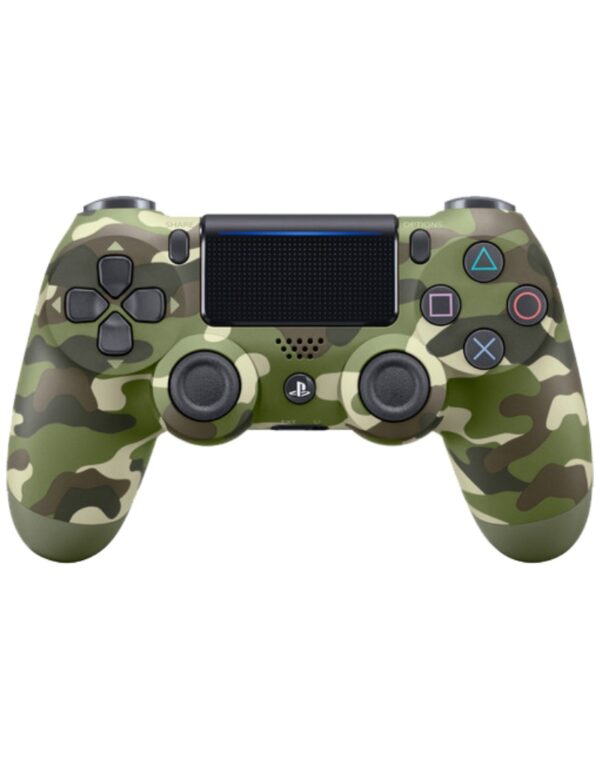 Gamepad PS4 Dual Shock Zeleni Kamuflažni Bežični predstavlja gamepad koji je dostupan u zelenom kamuflažnom dizajnu. Ovaj kontroler ima iste osnovne karakteristike kao i standardni DualShock 4, ali dolazi u specifičnoj boji koja podseća na vojnu kamuflažu.