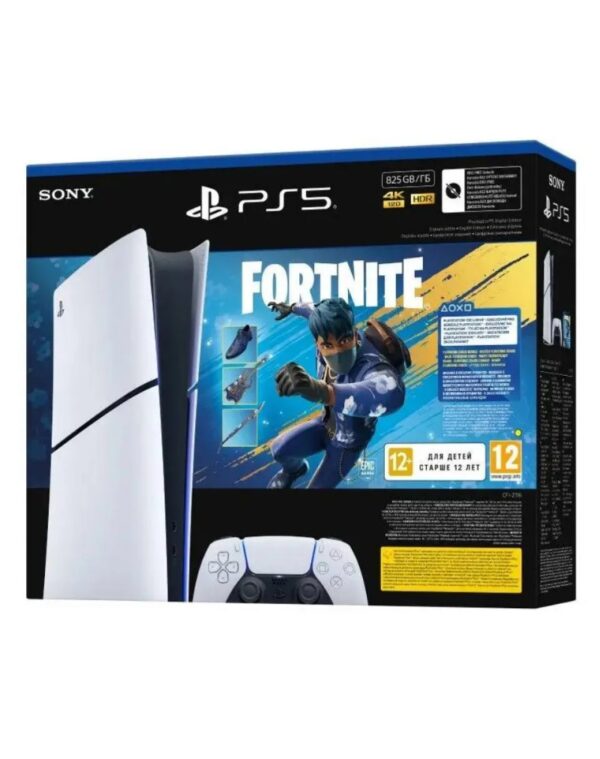 Konzola Sony PlayStation 5 Slim PS5 Digital Edition + Fortnite Clementine