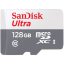 SanDisk Memorijska kartica Ultra MicroSDXC UHS-I 128GB klasa 10 sa kapacitetom od 128GB je visokokvalitetna memorijska kartica. Ova kartica je namenjena proširenju skladišnog prostora i brzom čuvanju podataka na različitim uređajima kao što su pametni telefoni, tablet računari, digitalni fotoaparati i drugi kompatibilni uređaji.